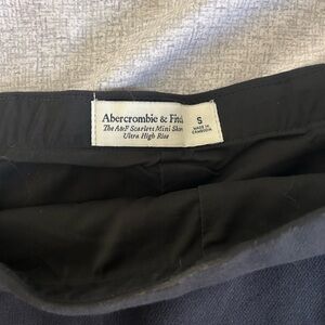 Abercrombie & Fitch Black Ultra High Rise Mini Skirt